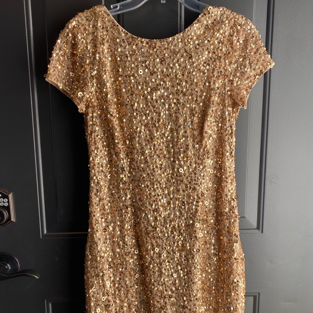 Adrianna Papell sequenced cocktail dress